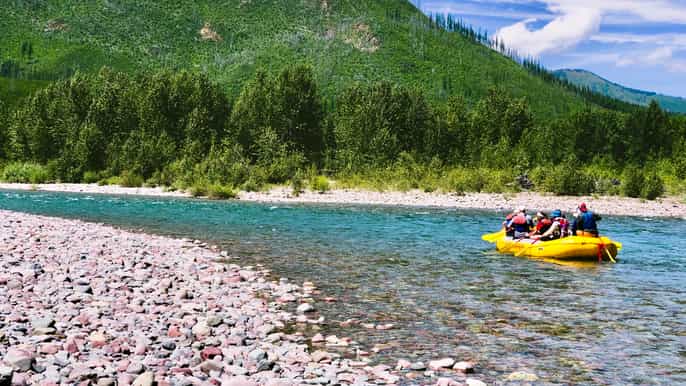 glacier national park scenic raft trip