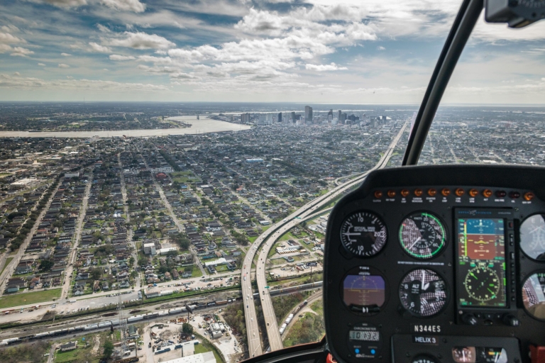 Nouvelle-Orléans: tour de ville en hélicoptère en journéeVisite de la ville et des marais de 30 milles