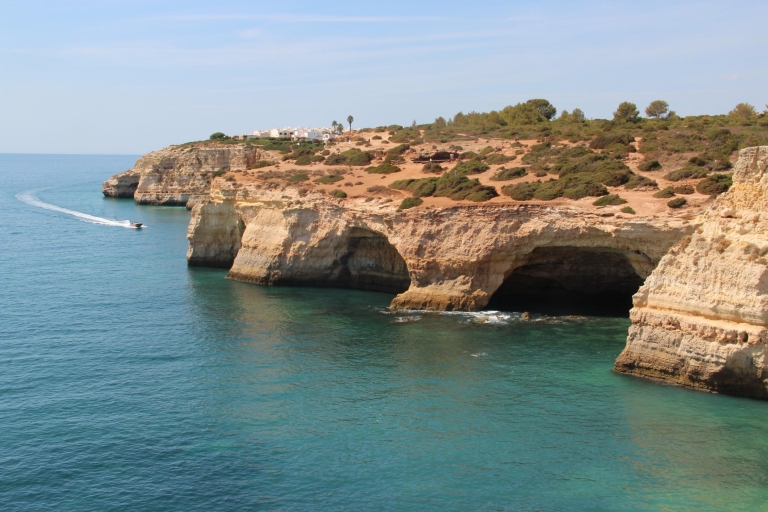 Algarve: excursion en bateau dans la grotte de Benagil et promenade côtière d'AlgarsecoTour de groupe