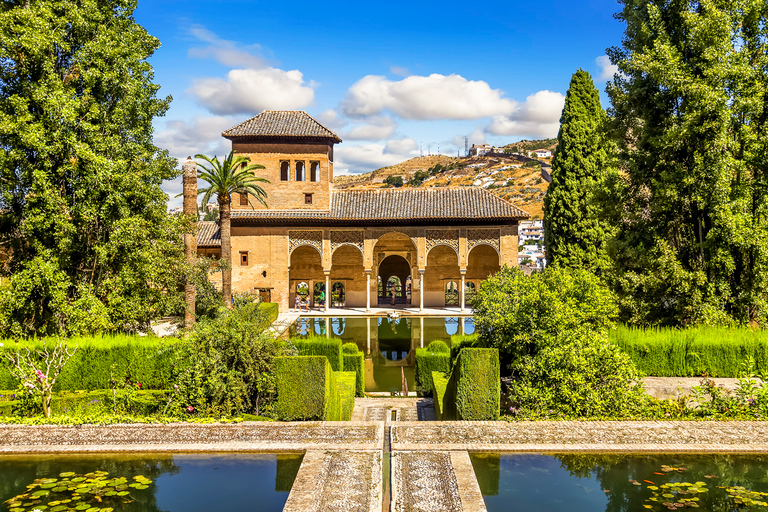 Giardini dell&#039;Alhambra: Generalife, Partal, Alcazaba e Carlos VGiro in inglese