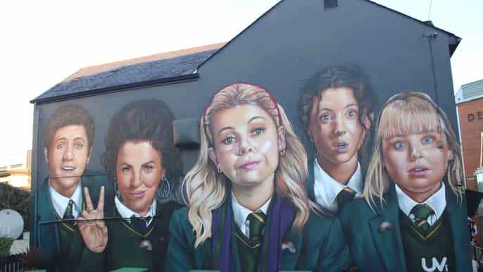 from belfast derry girls filming locations coach tour