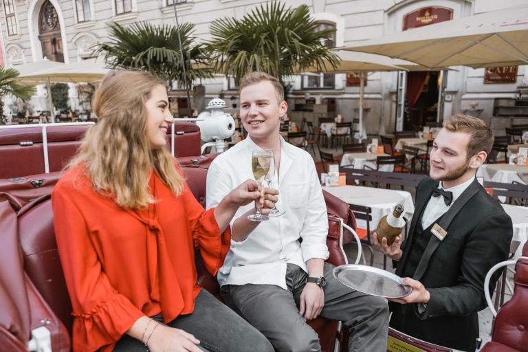 Vienne: expérience culinaire en calècheVisite de la ville avec une bouteille de vin mousseux