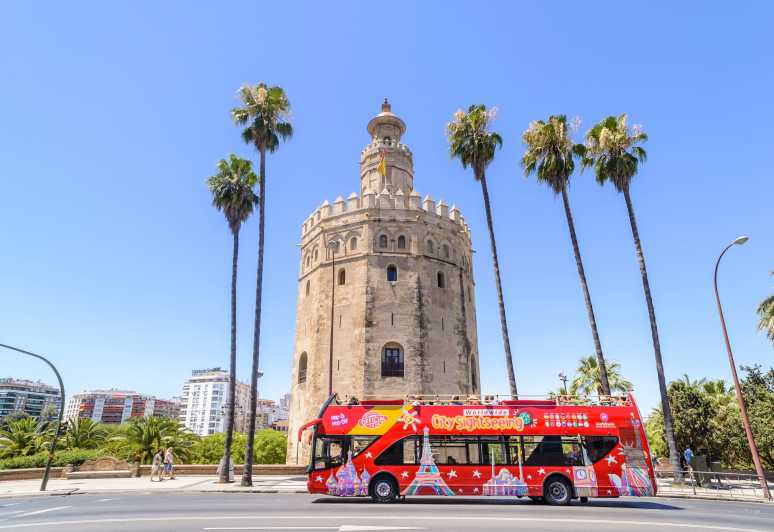 Sevilla: Stadsrondleiding met hop-on-hop-off-bustour