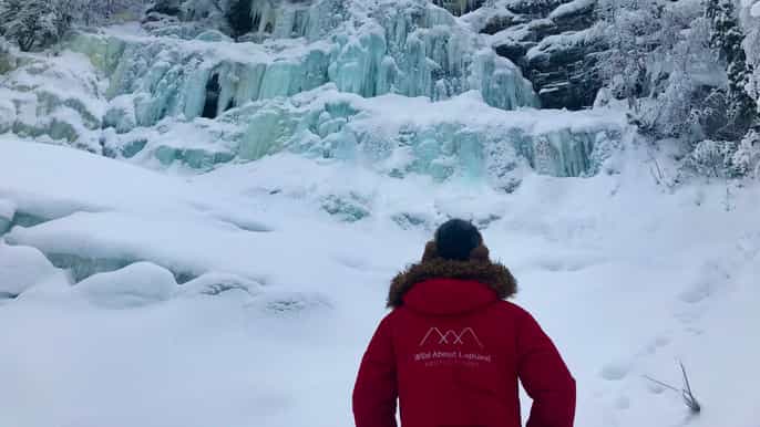 rovaniemi korouoma canyon frozen waterfalls tour