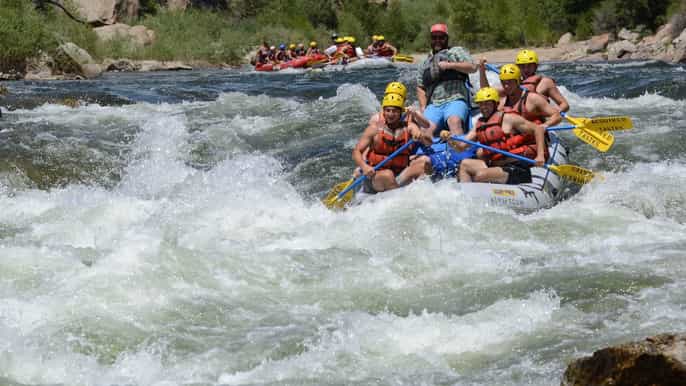 from denver or boulder browns canyon private rafting tour