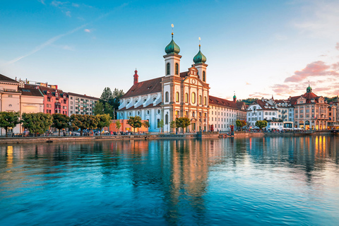 Privat resa från Zürich för att upptäcka staden LuzernFrån Zürich till Lucerne City Tour