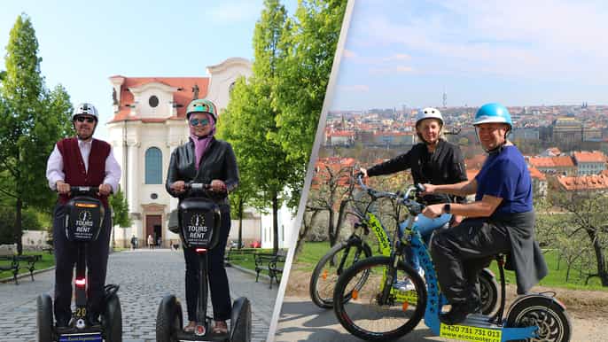 prague private gorgeous combo segway escooter city tour