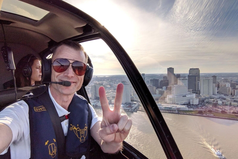 New Orleans: Tagestour mit dem Hubschrauber30-Meilen-Stadt- und Sumpftour