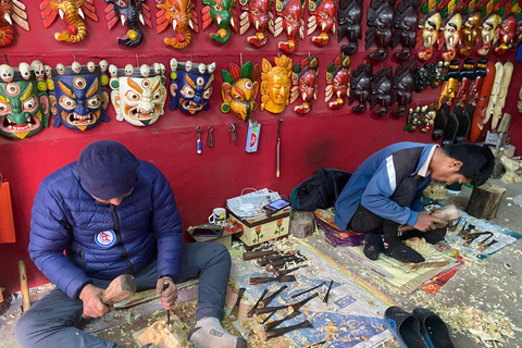 Kathmandu: Wood Carving Workshop and Changunarayan Tour