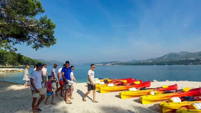 trogir tour en kayak al atardecer