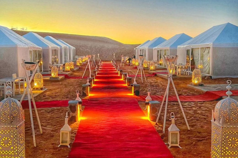 From Marrakech: 3-Day Sahara Desert & Luxury Camp Tour Shared Sahara Tour with Luxury Desert Camp (Recommended)