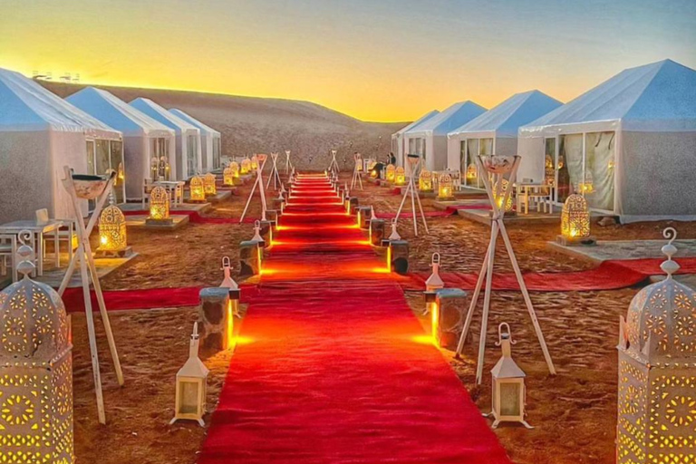 From Marrakech: 3-Day Sahara Desert & Luxury Camp Tour Private 3-Day Sahara Tour with Luxury Camp (Comfort)