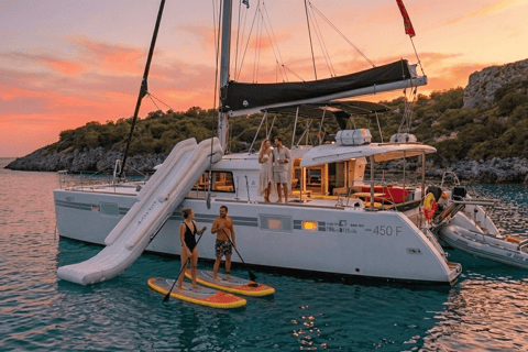 Rhodes Luxury Sunset Catamaran with Open Bar & Water Toys Sunset Luxury Catamaran with Open Bar, Snacks & Water Toys