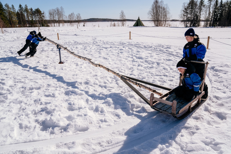 Vanuit Rovaniemi: Hele dag sneeuw en leuke activiteiten