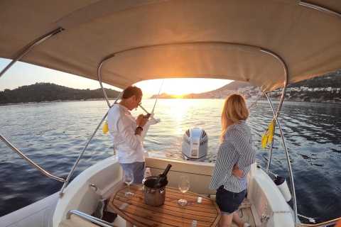 Dubrovnik: privébootcruise bij zonsondergang met wijn en bier