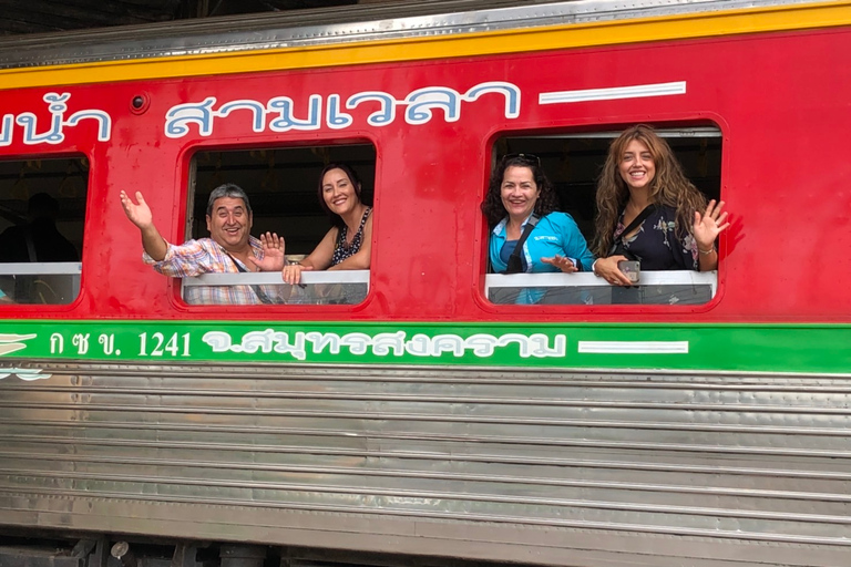 Bangkok: Maeklong Railway Market and Floating Market TourRiver City Bangkok Meeting Point