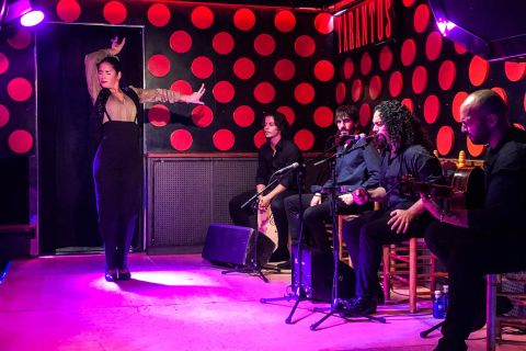 Barcelona: Barcelona: Goottilaiskortteli ja Flamenco Show (Pieni ryhmä)