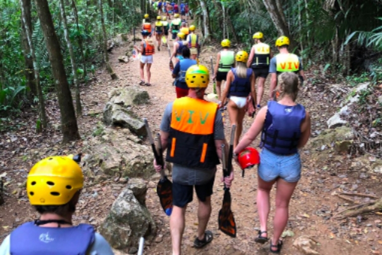 Belize City: 5-stündige Höhlen-KajaktourKajak durch Höhlen und Zipline für Kreuzfahrtgäste
