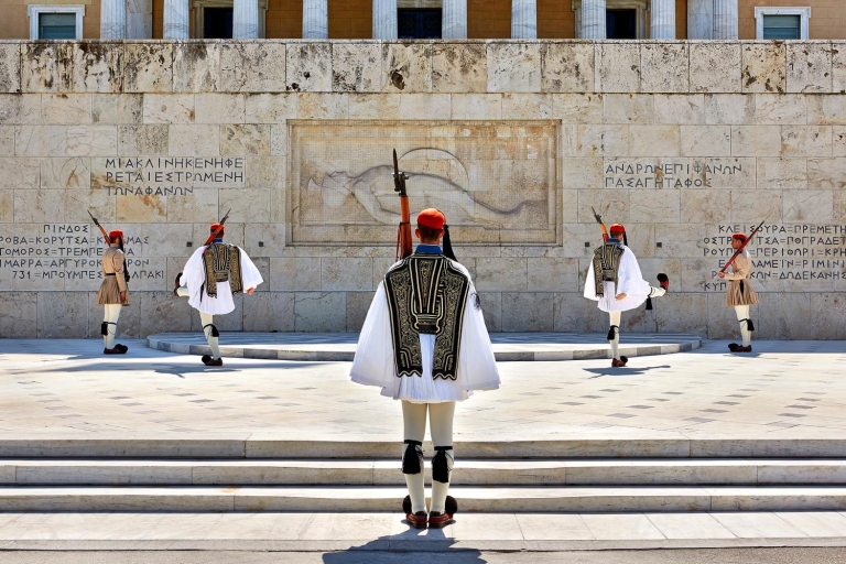 Athènes: visite privée d'une journée complèteTransfert depuis l'aéroport d'Athènes