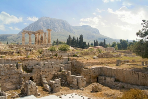 Van Athene: Road Trip naar Ancient Corinth op St.Paul's StepsPiraeus Port Pickup