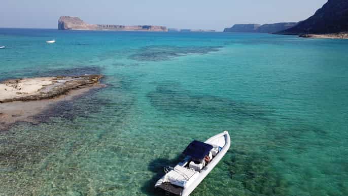 from chania private balos bay gramvousa island boat trip