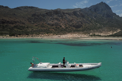 Desde Chania: viaje en barco privado por la bahía de Balos y la isla de Gramvousa