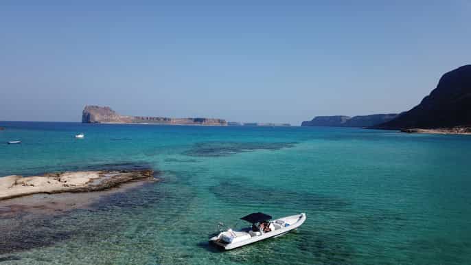 from kissamos port balos and gramvousa private rib cruise