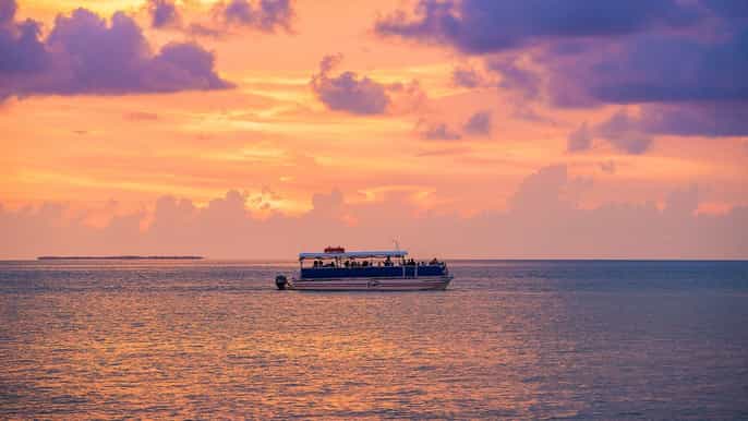 key west champagne cruise at sunset