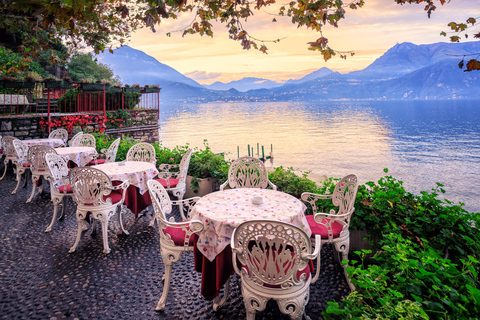 De Milão: Tour guiado por Como e Bellagio e cruzeiro pelo Lago de ComoDe Milão: Visita guiada a Como e Bellagio e cruzeiro pelo Lago de Como