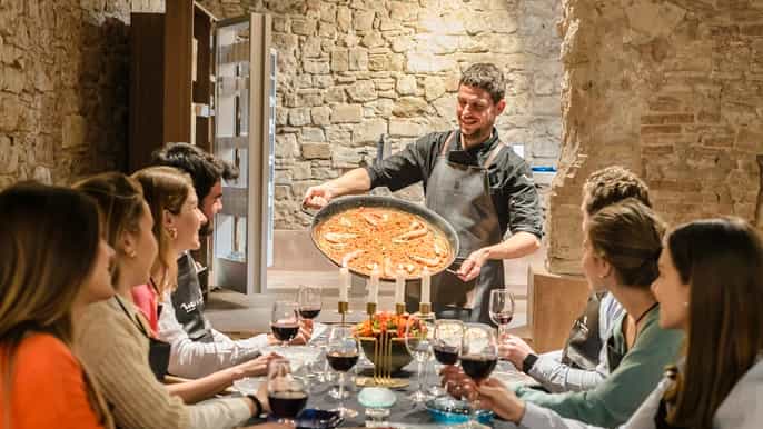 barcelona tour de mercados y clase de paella con tapas y bebidas