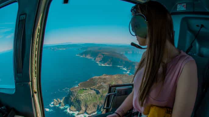 port arthur sea cliffs convicts scenic helicopter flight