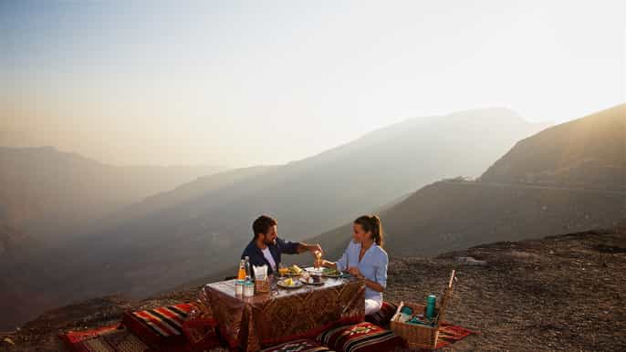 jebel jais mountain picnic from ras al khaimah