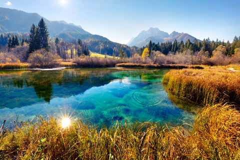 De Ljubljana: visite guidée d'une journée à Soča et Kranjska Gora