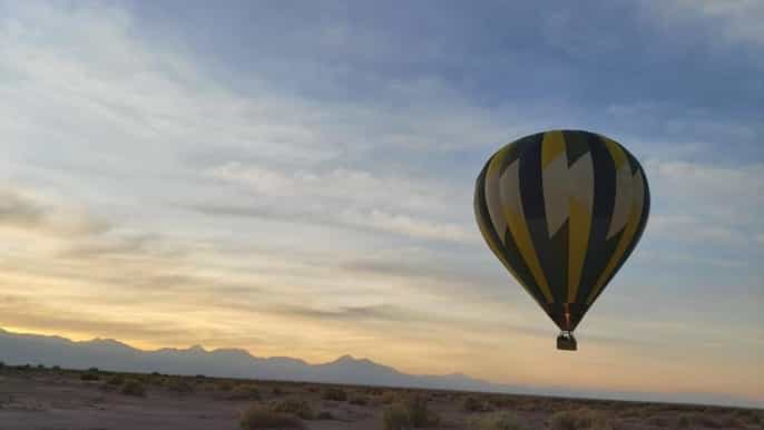 atacama san pedro de atacama sunrise hot air balloon ride