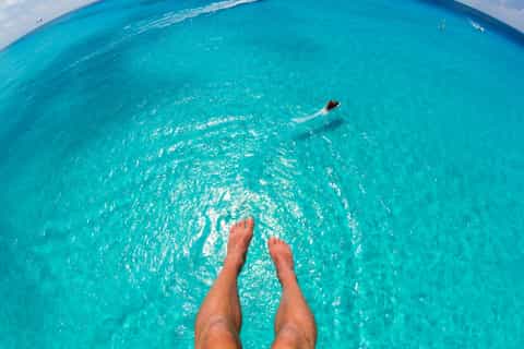 Parasail Over Cabbage Beach