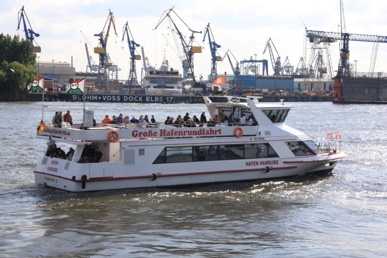 Hamburg: Große Hafenrundfahrt1-stündige Hafenrundfahrt mit Kommentar auf Deutsch