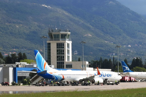 Montenegro: Podgorica Airport to Budva One-Way Transfer Van ( 4 - 7 aldult )