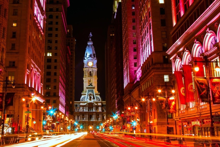Filadelfia: wycieczka autobusem nocnym z otwartym dachem