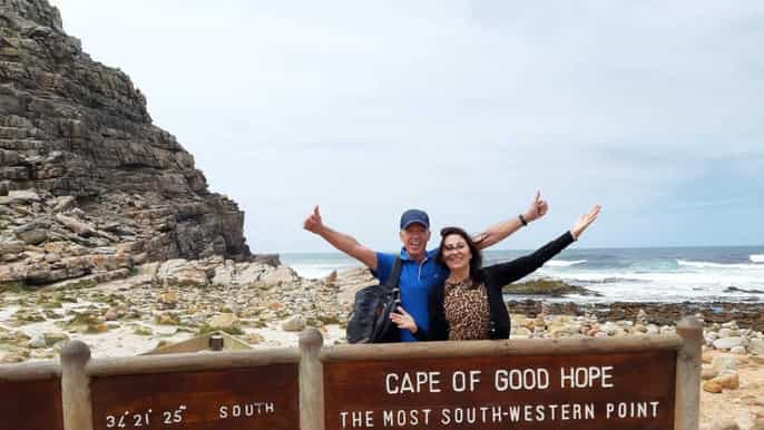 excursão privada de um dia à península do cabo e à praia de boulders