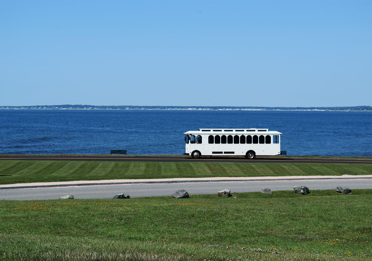 90-minütige, kommentierte Trolley-Tour durch das malerische Newport (ab 8 Jahren)
