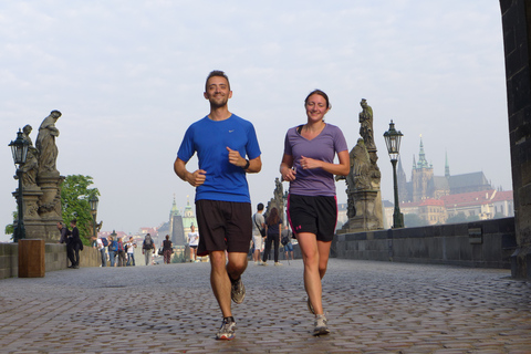 Sightseeing i Prag: 1,5-timmes kompakt löptur