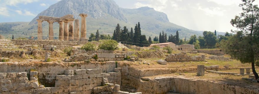 Athènes : Excursion d'une journée à l'ancienne Corinthe, au temple d'Héra et au lac bleu