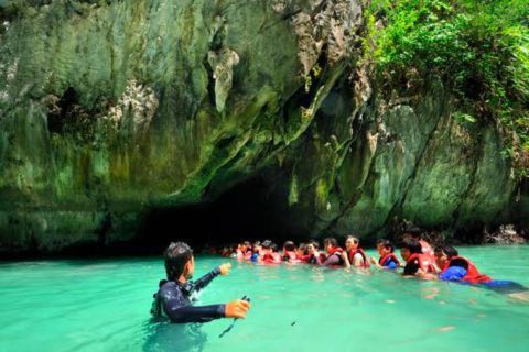 Ко Нгай: Изумрудная пещера, Крадан, Частная длиннохвостая лодка Chueak