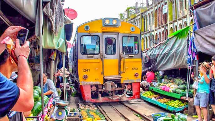 ab bangkok schwimmender markt ayutthaya tour auf spanisch