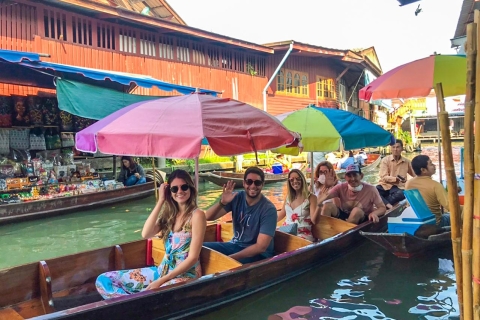 Ab Bangkok: Schwimmender Markt & Ayutthaya-Tour auf SpanischGruppentour mit Treffpunkt am Rambutri Village Inn & Plaza