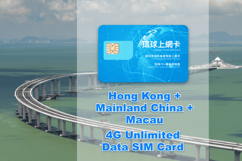 Hong Kong: 30-Day HK, China & Macau Data SIM (Google OK)