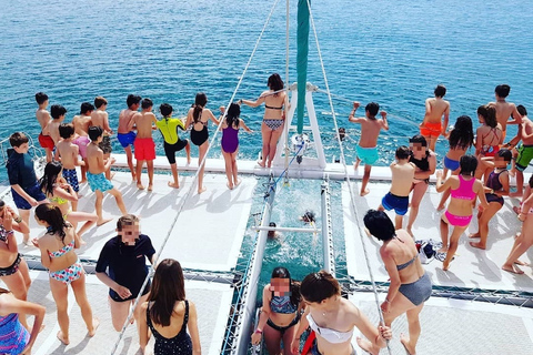 Dénia et Jávea : Excursion en catamaran à voile à Portixol avec barbecueDénia : croisière de 5 h avec déjeuner et place réservée sur les filets