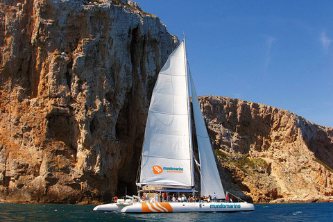 Dénia & Jávea: Portixol Sailing Catamaran Excursion with BBQ Dénia: 5-Hour Cruise with Lunch