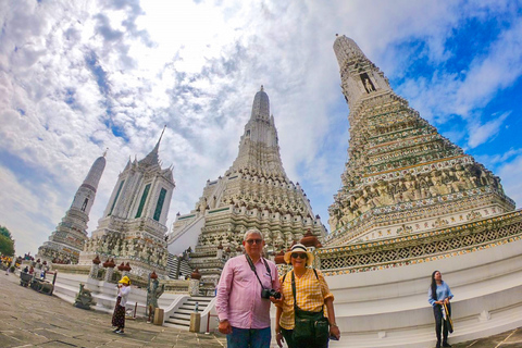 Grand Palace, Wat Pho, and Wat Arun: Guided Tour in Spanish Private Tour: Hotel Pickup and Drop-Off