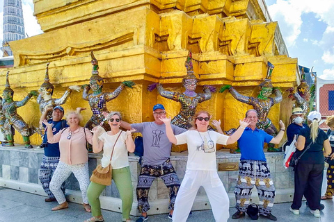 Grand Palais, Wat Pho et Wat Arun: visite guidée en espagnolVisite privée: prise en charge et retour à l'hôtel